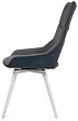 стул Манзано нога белая 1F40 (360°)  (Т180 светло-серый и Т177 графит)