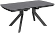 стол Атланта-3/Q (керамика) 130х90(+37) (ноги черные) (керамика CARBON)